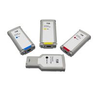 UHSTJW Ink Cartridge Compatible With 728 728 For DesignJet T730 T830 Inkjet Printer(1Set HP728(130ML))