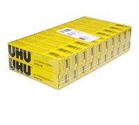 UHU 20 x ALL PURPOSE GLUE 20ml EXTRA STRONG CLEAR ADHESIVE [Pack of 20 Tubes]
