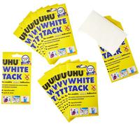 Uhu 42196 White Tack Mastic Adhesive Non-Staining Handy Pack Ref 2633 Pack Of 12