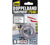 UHU 45375 Extra Strong Transparent Double-Sided mounting Tape, Doppelband Doppel
