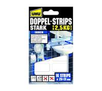 UHU 45380 Double Sided Glue Strips Set of 16 Strong