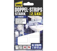 UHU 45450 Set of 16 Double-Sided Adhesive Strips Extremely Strong