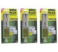UHU 45585-2 Component Adhesive, Double Chamber Syringe Plus Endfest 25 g / 24 ml (Endfest - 24 ml Double Chamber Syringe | Pack of 3)