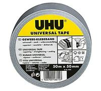 UHU 46615 Universal Fabric Tape Adhesive, Silver, 50 m x 48 mm
