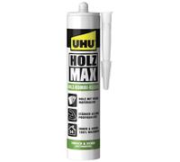 UHU Holz Max Cartridge, Waterproof and Heavy Duty Wood Combination Adhesive without Solvents, 380 g