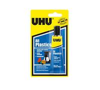 UHU All Plastics, Powerful universal adhesive for plastics, Blister 33ml, transparent