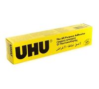 UHU All Purpose 2XAdhesive Glue 125ml Yellow Tube [Pack of 5]