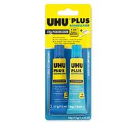 UHU Epoxy Glue, 35ml, 2 Pack, Quick Curing, Versatile Bonding, Water Resistant, UV Resistant, Indoor/Outdoor Use