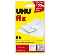 UHU Fix - Double Sided Sticky Glue Foam Pads - Strong Wall Adhesive Strips - Pack of 56