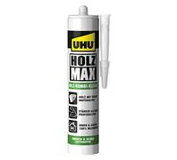 UHU Holz Max Cartridge, Waterproof and Heavy Duty Wood Combination Adhesive without Solvents, 380 g