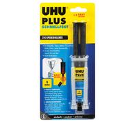 UHU 2-Component Adhesive Plus Quick Strength, Fast and Crystal Clear 2K Adhesive with Integrated Mixer, 15.5 g