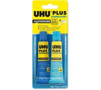 UHU Plus 5 Minutes Universal Bicomponent Glue B Rapid - 18 g+17 g - 2x15 ml