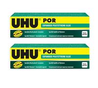 UHU POR Adhesive - Expanded Polystyrene Glue - 40 g/50 ml - Pack of 2 Tubes