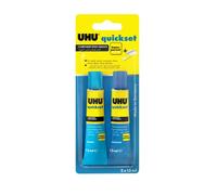 UHU Quickset Transperent Epoxy Adhesive (2x15ml) by Uhu