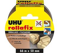 UHU Rollafix Brown Packing Tape 66m x 50mm