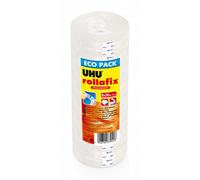 UHU Rollafix - High Quality - Non-Yellowing - School and Office Supplies - Refill - Pack of 8 Rolls of 25 m x 19 mm