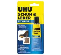 UHU Shoe and Leather Glue, Fast Special Adhesive for Bonding Leather and Rubber, 30 g, Transparent