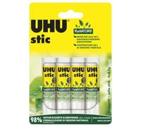 UHU stic Glue Stick ReNATURE 4 x 8.2 g | Sticks quickly, strong and durable for school, nursery, office, household