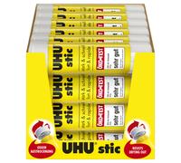 UHU Stic Glue Stick Solid Washable Non-toxic 8.2g Ref 45187 [Pack of 24]