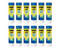 UHU Stic Magic Glue Stick - Pack of 12 - 8.2g - Solvent Free - 3000688
