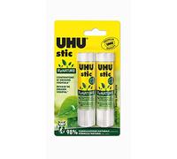 UHU stic ReNature 2x21g Natural Glue with Bio Plastic Tube, Kids Glue, Safe to Use for Crafts, Suitable for School, Office, University