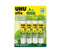 UHU Stic ReNATURE Eco Friendly Solvent Glue Stick in a Renewable Resource Packaging 4 x 21g
