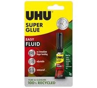 UHU Super Glue Easy Fluid 3g Tube | Odour Free Adjustable Liquid Adhesive