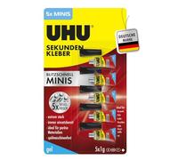 UHU Super Glue MINIS Gel Blister 5 x 1 g EN/FR/DE