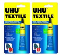 UHU textile solvent free fabric glue 19ml - Pack of 2 tubes