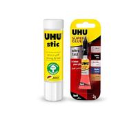 UHU White Wood Glue - Fast, Moisture-Resistant, Dries Clear - 27ml Blister