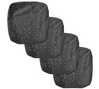 UHVUJDUI 1/2/4pcs Waterproof Seat Cushion Covers 50x50 60x60cm Garden Sofa Cushion Slipcovers With Zipper For Indoor Outdoor Patio Chairs Couch Rattan Furnitur(Color 1,50x55x10cm(4pc))