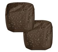 UHVUJDUI 1/2/4pcs Waterproof Seat Cushion Covers 50x50 60x60cm Garden Sofa Cushion Slipcovers With Zipper For Indoor Outdoor Patio Chairs Couch Rattan Furnitur(Color 6,50x50x5cm(2pc))