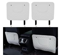 UHXZGCRD 2 Pcs Car Seat Kick Protector Pad for Audi A3 8P 8V Sedan 2013 2014 2015 2016 2017 2018 2019 2020 2021 2022 2023 Kick Mats Seats Back Protector Cover Rear Seat Back Anti Kick Pads