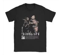 UHYft66AWZ Residents Evils Gothic Game Movie RPD RE4 T Shirts Black M