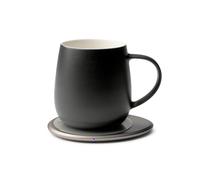 Ui 3 Self-Heating Mug Set - Inkstone Black | 12 fl oz / 355 mL Ceramic Coffee & Tea Mug Set with Heating Pad