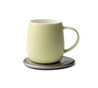 Ui 3 Self-Heating Mug Set - Verde Green | 12 fl oz / 355 mL Ceramic Coffee & Tea Mug Set with Heating Pad