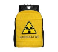 ui3620 1pc Radioactive DUFFEL BAG & Toxic Waste Barrel Backpack - Retro Washable Zipper Closure Storage Bag with Adjustable Straps, Suitable for Schoo