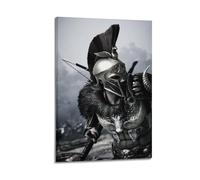 UIASDICX Movie Character Poster Spartan Warrior Poster Decorative Painting Canvas Wall Posters And Art Picture Print Modern Family Bedroom Decor Posters 08x12inch(20x30cm)