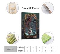 UIASDICX Movie Poster Pan's Labyrinth Poster Decorative Painting Canvas Wall Posters And Art Picture Print Modern Family Bedroom Decor Posters 12x18inch(30x45cm)