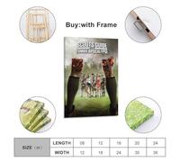 UIASDICX The Zombie Apocalypse Movie Poster from The Scout Handbook Poster Decorative Painting Canvas Wall Posters And Art Picture Print Modern Family Bedroom Decor Posters 24x36inch(60x90cm)