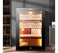 UIBAO 50L Cigar Cooler Humidor with Cedar Lining - 300-Count Capacity