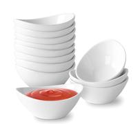 UIBFCWN Dipping Sauce Bowls Ceramic, 1.7 Oz Ceramic Dipping Bowls, Small Soy Sauce Dishes, Mini Serving Bowl for Side Dishes Sushi ketchup Charcuterie, 12 Pack