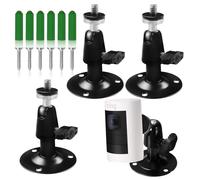 UICCVOKK 3Pcs Ring Camera Mount, Ring Stick Up Camera Mount, 360 Degree Adjustable Surveillance Brackets With 1/4 Screw Connector, Camera Wall Mount For Outdoor Indoor Camera