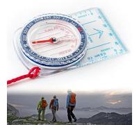 UICCVOKK Acrylic Navigation Compass, Map Compass for Hiking, Camping, Fishing, Sailing, Orienteering, Boy Scout, Multifunctional, Adjustable Bezel, 1:25000/1:50000 Scale, Portable, Waterproof