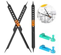 UICCVOKK Proportional Divider Tool,Adjustable Drawing Ruler with 10 Holes