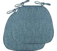 UICMNSI 1/2/4/6 Pack Seat Cushions 17x16in for Dining with Ties - Chair Pads Cushion for Kitchen Office Seat Cushion(1,2pcs:43x41cm/17x16in)