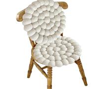 UICMNSI Round Seat Cushion Set of 2 Circular Dining Room Chair Cushions for High Stool Chairs Bistro Bar Indoor Chair Pads for Kitchen Dining Office Chairs(C)