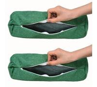 UICMNSI Set of 2 Cervical Neck Roll Pillow Covers With Zipper - Soft Round Bolster Pillowcases for Cylindrical Cushions (Pillow Cases Only)(#8,15x40cm/6x16in)