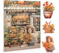 Uideyvi Autumn Theme Sticker Scrapbooking Supplies for Junk Journal, 20 Sheets PET Stickers - Vintage Journaling Stickers, Ephemera Sticker Book Pre Cut(TZ-006-003)