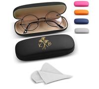 UIDMEN Personalised Glasses Case with Name, Glasses Case Hard Shell, Gifts for Men & Women, Eyeglass Case with Cleaning Cloth, Fits Most Glasses, Gifts for Teacher, Dad, Mom, Glasses Wearers, Couples